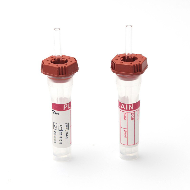 Micro tubo de extracción de sangue